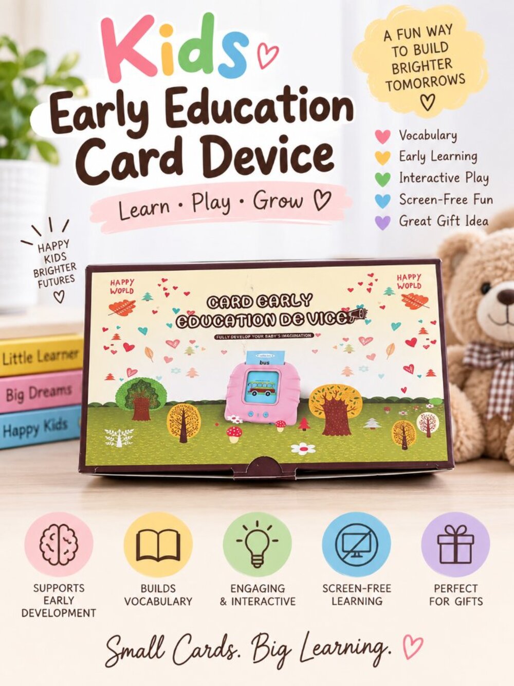 Kids Early Education Card Learning Device Interactive Flash Card Toy